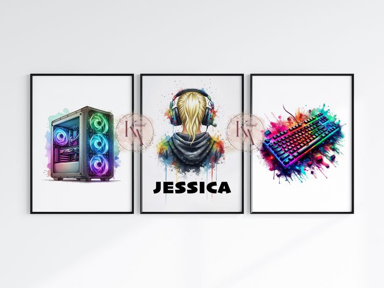 A4 Set of 3 Gaming Prints 4